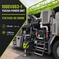 Grue tout-terrain 100t prête à l'exportation avec moteur de 316 kW et transmission 8x4 pour sites étrangers