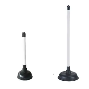 Các nhà sản xuất bán buôn đen PVC Sucker dài xử lý Trắng nhựa cống nhà vệ sinh plungers