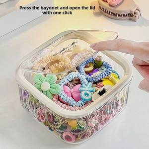 Boîte de rangement pour accessoires de cheveux pour enfants de grande capacité Boîte <span class=keywords><strong>à</strong></span> <span class=keywords><strong>bijoux</strong></span> en épingle <span class=keywords><strong>à</strong></span> cheveux <span class=keywords><strong>à</strong></span> élastique pour bandeau de petite fille - Product Image 2