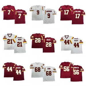 Camiseta de Rugby Estilo Vintage para Hombre, Cosida, Sammy Baugh, John Riggins, LaVar Arrington, Russ <span class=keywords><strong>Grimm</strong></span>, Art Monk, Tallas <span class=keywords><strong>S</strong></span>-3XL, Envío Rápido - Product Image 1