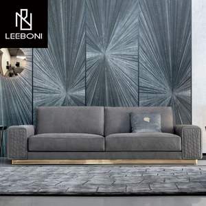 أثاث غرفة المعيشة الفاخرة أحدث تصميم عالية الجودة مريحة Nubuck أريكة النسيج <span class=keywords><strong>3</strong></span> مقاعد أريكة - Product Image 6