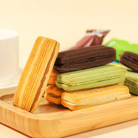 Biscuits sandwichs doux de qualité supérieure, biscuits à la crème au lait, biscuits sandwichs au chocolat