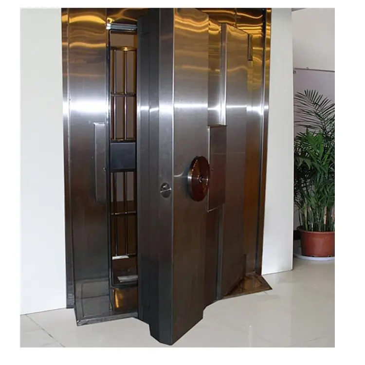 Customized bank security door safe stainless steel vault door for safe room