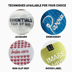 Tùy Chỉnh Vớ Biểu Tượng Phụ Nữ Chống Trượt Phòng Tập Thể Dục Tập Thể Dục Màu Hồng Vớ Ruffle Non-Slip Tùy Chỉnh Grip Vớ - Product Image 2