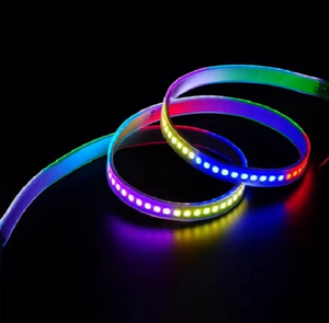 Bande lumineuse LED flexible étanche IP65 de 5M, 12V, 60 LED/m, synchronisation musicale, contrôle par application, pour piscine, aménagement paysager, clôture de voiture - Product Image 1