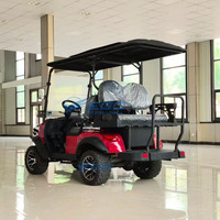 Voiturette de golf électrique personnalisable, homologuée route, 4 places, 72V, batterie lithium, certifiée CE, autonomie 100km, pour le tourisme - En promotion