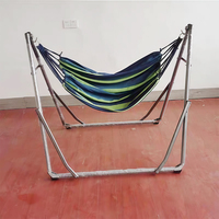 Hamac pliable personnalisable avec structure en acier, chaise suspendue intérieure/extérieure pour patio et balcon
