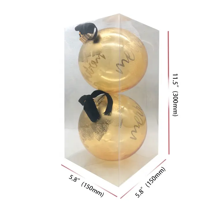 Hot Sale 150 mm Luxury Set Plastic Christmas Ornaments Plastic Indoor Shatterproof Christmas Ball