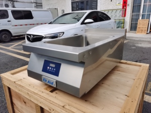 Commercial Restaurant and Hotel <b>Table</b>-top Double-head Stove Made of Stainless Steel and Glass FIT1/3.5/T2(S) Large Baki - Product Image 1