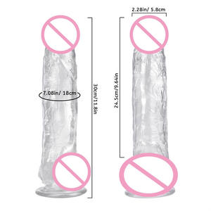 人工リアルシリコンペニスビッグソフトプラスチック12インチディルド女性大人の大人のおもちゃ - Product Image 6