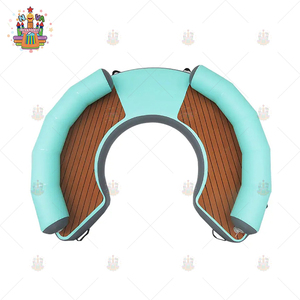 Plateforme flottante géante pour <span class=keywords><strong>piscine</strong></span> gonflable, PVC robuste, modèle de salon aquatique en forme de U NV11 pour tous, pour <span class=keywords><strong>piscine</strong></span> et lac - Product Image 2