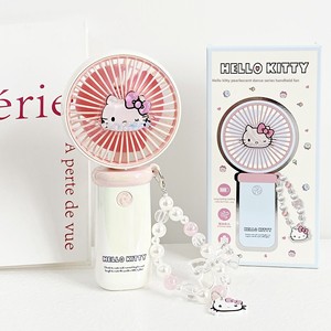 Mini ventilateur portable en plastique mignon, double usage (main et bureau), design tendance pour filles, silencieux, rechargeable, idéal comme cadeau - Product Image 2