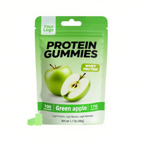 Gummies Protein tinggi semangka Label pribadi dengan isolasi Protein Whey bahan bakar otot 17g