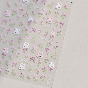 Nueva llegada al por mayor pegatina para <span class=keywords><strong>uñas</strong></span> 5d pegatina en relieve dibujos animados encantador <span class=keywords><strong>Panda</strong></span> oso conejito pegatinas para <span class=keywords><strong>uñas</strong></span> - Product Image 4