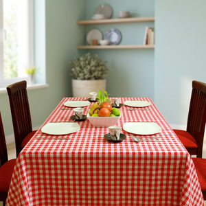 Classic Modern Woven Cotton Tablecloth Premium Stain Resistant Waterproof Dining <b>Cover</b> From Bulk Manufacturer - Product Image 1