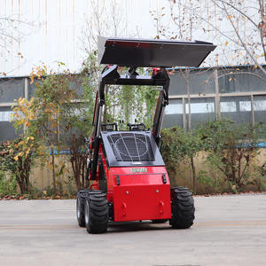 Chargeuse sur pneus diesel Soamte 2026, mini-chargeuse compacte certifiée CE, moteur EPA Kubota, godet de 0,03 m³, 15,7 kW, PLC Huade, roulement - Product Image 5