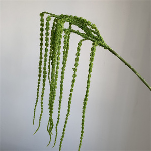 Flor Artificial Colgante para Boda, Amaranto Verde de Plástico con 11 Ramas, para Arreglos Florales DIY para Bodas, Fiestas y Hogar - Product Image 2