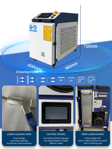 Machine de nettoyage au laser pulsé de bureau, durable et refroidie par eau, avec technologie de refroidissement avancée, <span class=keywords><strong>pour</strong></span> production industrielle continue - Product Image 6