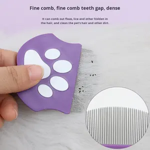 Mini peine facial de plástico ecológico para perros y gatos para eliminación de pulgas y aseo facial suministros para mascotas - Product Image 1