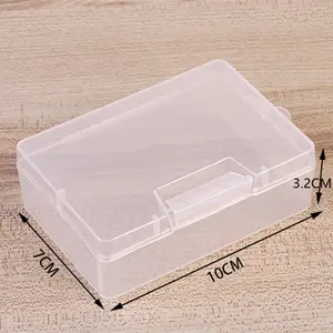 Clear Plastic Box Containers with Lids for Beads, Coins, Safety Pins and Other Craft Jewelry Watch Findings