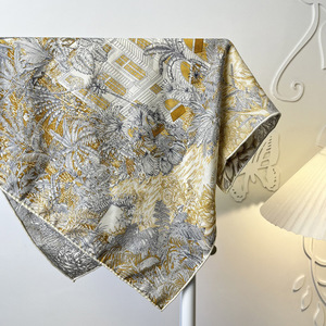 <span class=keywords><strong>Sciarpa</strong></span> <span class=keywords><strong>nera</strong></span> in lana di seta Paisley a quattro griglie da donna, alta gamma invernale Versatile <span class=keywords><strong>elegante</strong></span> scaldacollo in lana di seta - Product Image 1