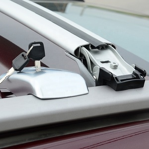 Barre transversale de toit de voiture en alliage d'aluminium style Croc, deux pièces, sans perçage, supporte 70 kg - Product Image 5