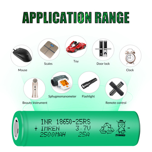 Batterie 18650 2500mAh 25A STOCK USA 3.7V 3.6V 25RS Cellule Lithium-Ion Rechargeable INR18650 Ternaire 25R US - Product Image 6
