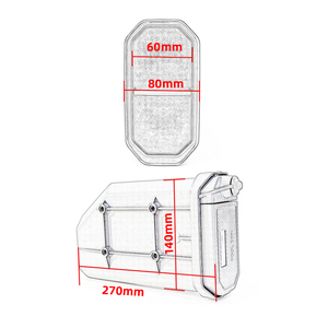 Caja de Herramientas de Aleación de Aluminio para Motocicleta, con Cerradura, Portátil, para Montar en el Portaequipajes Lateral y en las Alforjas - Product Image 5
