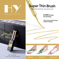 Hanyi Premium Gel UV 24 Couleurs pour Nail Art, Peinture Liquide OEM/ODM, Matériau Personnalisé, Bouteille avec Logo, Pinceau Spécial Inclus