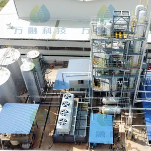 200 TPD DCS control system waste engine oil regenerate base oil Group I Group II NMP solvent refining distillation equipment