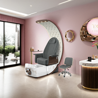 Offre Spéciale : Fauteuil de Lavage Capillaire Électrique Réglable pour Spa et Thérapie, avec Bassin en Céramique Inclinable et Repose-Pieds