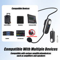 Microphone Lavalier dynamique sans fil UHF T-1D système de concert professionnel avec connecteur de type C suppression de bruit et lumières LED