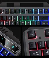 Clavier filaire VR30 en ABS lumineux en métal cool, éclairage LED, sensation mécanique optique, clavier de jeu pour ordinateur portable PC
