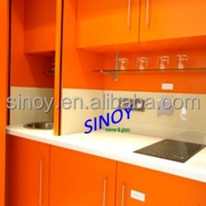 กระจกตกแต่งสีเคลือบเงา RAL 2001 สีส้มคลาสสิก โครงสร้างแข็งแรง สำหรับใช้งานภายในอาคาร - Product Image 2