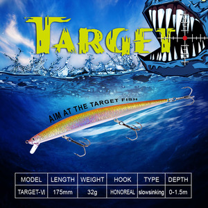 Leurre <span class=keywords><strong>de</strong></span> <span class=keywords><strong>pêche</strong></span> HONOREAL 175mm 32g Minnow Large Gamme Haut <span class=keywords><strong>de</strong></span> Gamme Rigide - Product Image 2