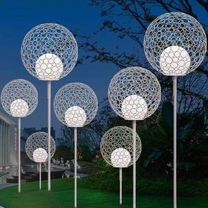 Luz de esfera hueca LED, adorno de paisaje de globo moderno para patio exterior, camino, Patio, parque, jardín, iluminación RGB IP54 - Product Image 1