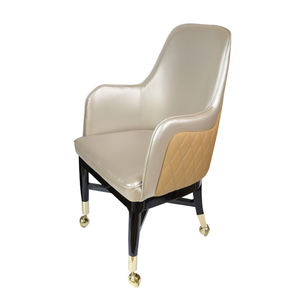 高級レザー + 無垢材カジノチェア高級高品質オランダチェアカスタマイズ - Product Image 2