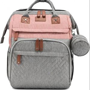 Diaper Backpack <b>Large</b> Capacity Baby <b>Bag</b> with Portable <b>Changing</b> Pad Lightweight Waterproof and Insulated Multifunction Travel - Product Image 1