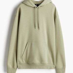 Sudadera con Capucha de Forro Polar de Peso Medio, Corte Regular, Manga Larga, Largo Regular, Color Verde Pistacho, Bordada para Hombre - Product Image 5