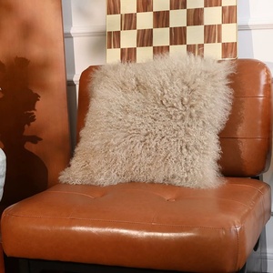 ปลอกหมอนอิงขนแกะสไตล์มองโกเลียหมอนหนัง<span class=keywords><strong>แกะ</strong></span>สไตล์ทิเบต - Product Image 4