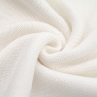 AiNear Vente en gros Logo personnalisé Design Oem & Odm Pull-over épais à manches longues et col rond côtelé blanc pour hommes 100% coton tricoté
