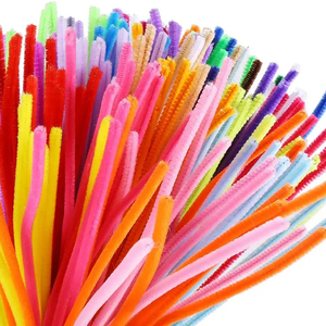 Jouets éducatifs en tiges de chenille colorées 0,6*30cm 100 pièces/lot Tiges de chenille pour le <span class=keywords><strong>d</strong></span>éveloppement précoce - Product Image 2