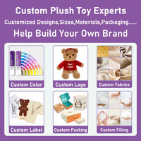 Porte-clés personnalisés en peluche pour fabricants : Panda, Agneau, Ours en peluche miniatures et mignons, populaires