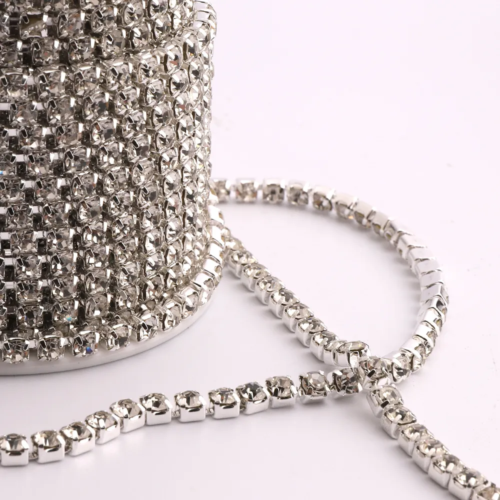 Groothandel Glas Kristal Ab Strass Oorbellen Ketting Strass Kettingen Voor Schoenen Laarzen Decoratie