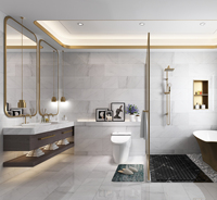 Carreaux de Sol CenturyMosaic 305 X 610, Marbre Blanc Statuaire en Pierre Naturelle, Prix Bas pour Murs et Sols de Cuisine et Salle de Bain