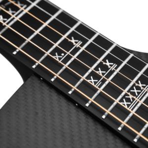 Guitarra Acústica Amplificada Natasha X Carbon Series de 41 Pulgadas, Cuerpo de Fibra de Carbono 3K, Mástil de Caoba, 6 Cuerdas de Acero, Acabado Mate - Product Image 3