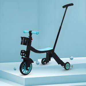 可调8合1儿童骑乘钢叉踏板车平衡自行车三速可变易折叠携带pu轮儿童礼品 - Product Image 2