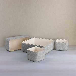 Boîte de rangement pour vaisselle en PET recyclé, bac de rangement, tiroir carré, écologique, durable, cuisine, salon - Product Image 3