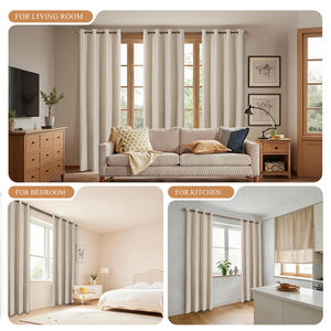 Panneau de rideau occultant à œillets <span class=keywords><strong>double</strong></span> face de luxe, prix d'usine, pour hôtel - Product Image 3