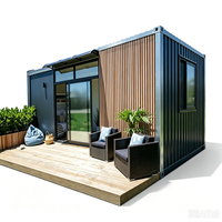 Maison préfabriquée modulaire en conteneur, cabane portable pour maison d'hôtes résidentielle
